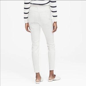 White high rise skinny jeans
